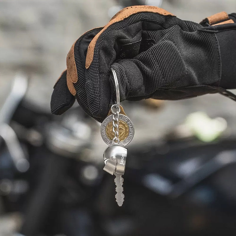 Custom Name Motorcycle Helmet Keychain