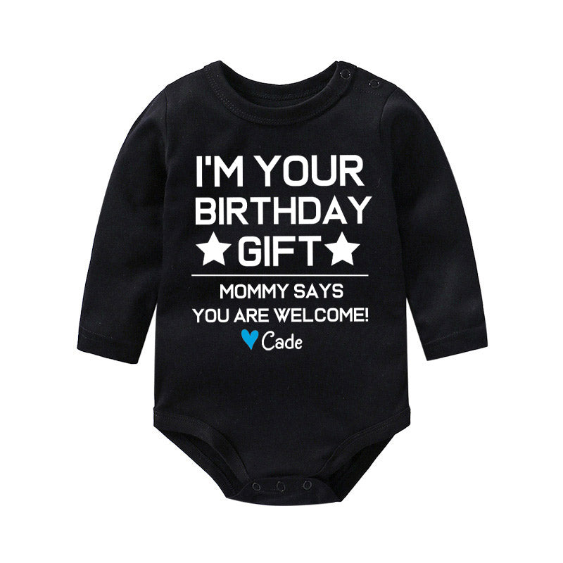 I'm Your Birthday Gift Personalized Baby Onesie