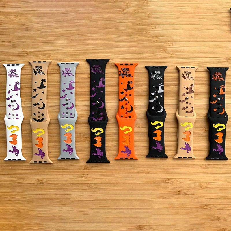 Personalised Halloween Silicone Watch Band