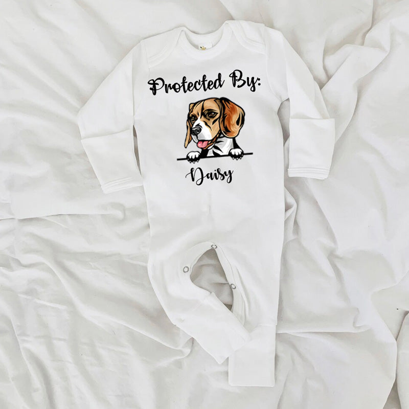 Personalized Dog Breed Baby Onesie