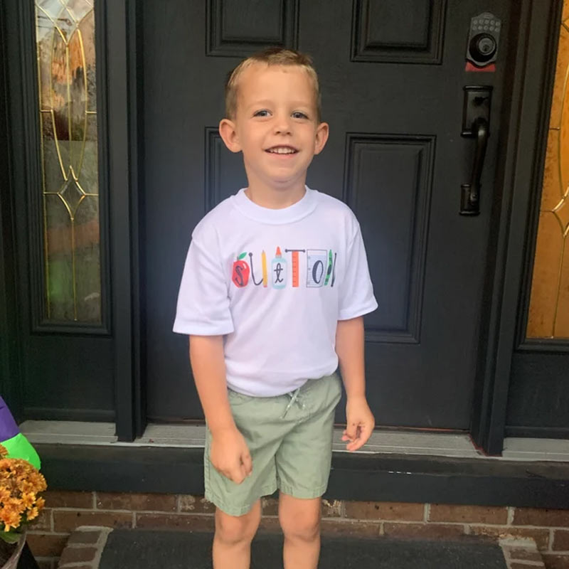 Personalized First Day Of School Shirt