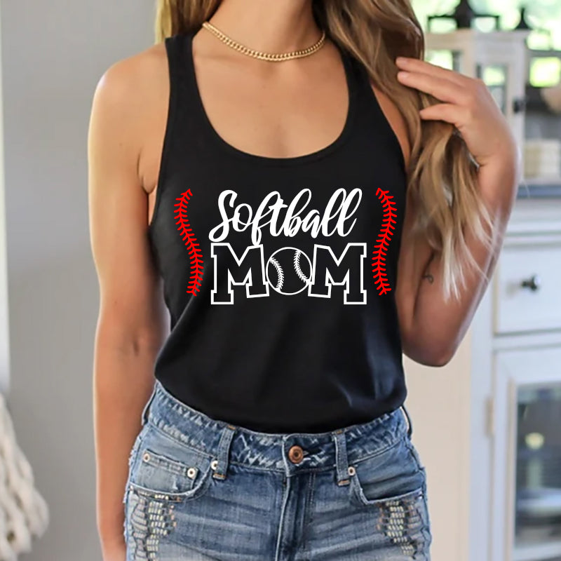 Personalized Sports Mom Tank Top
