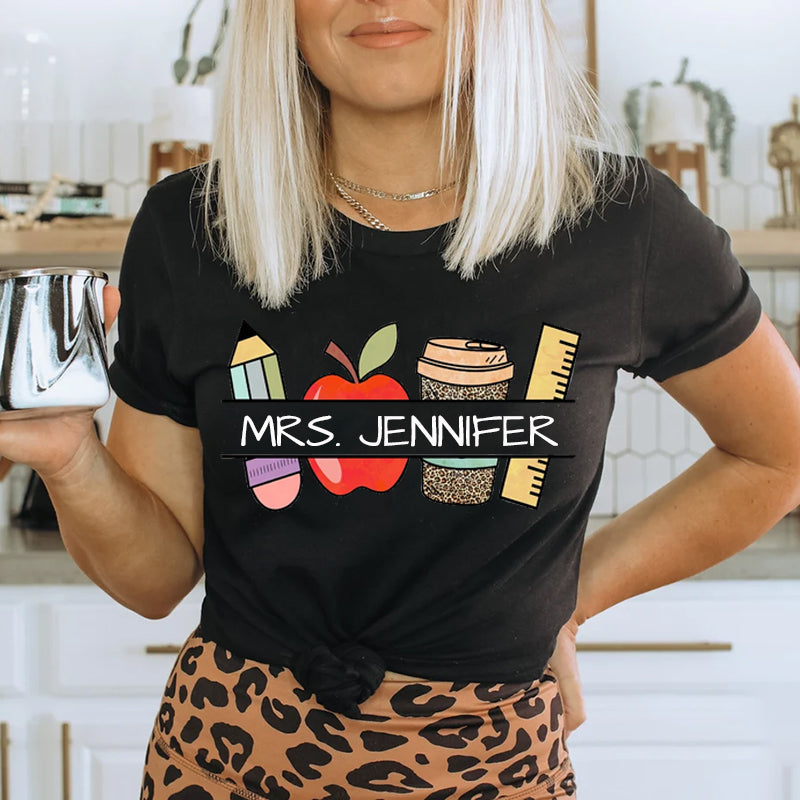 Personalized Teacher Shirt with Name