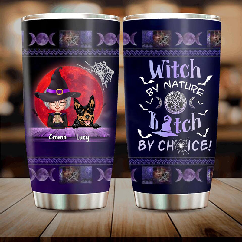 Personalized Halloween Tumbler for Dog Lovers