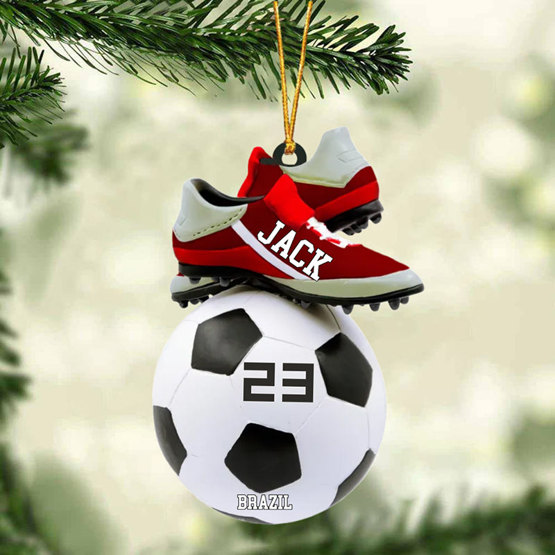 2022 Personalized Christmas Ornament For Soccer Players&Soccer Lovers