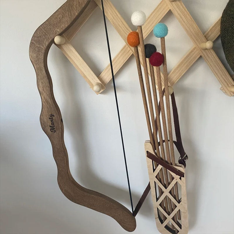 Personalized Wooden Bow and Arrow