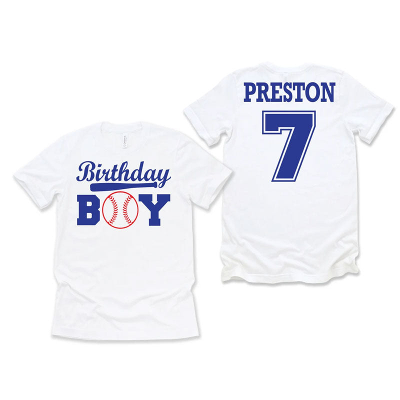 Baseball Birthday Boy Personalized T-Shirt