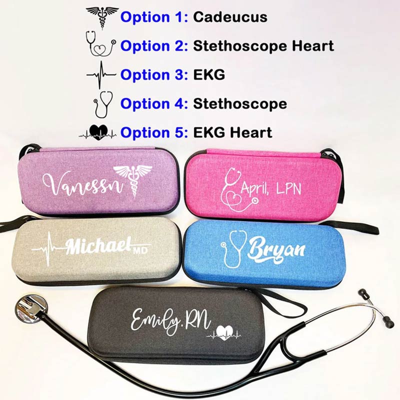 Hard Protective Zipper Case for Stethoscope and Medical Supplies