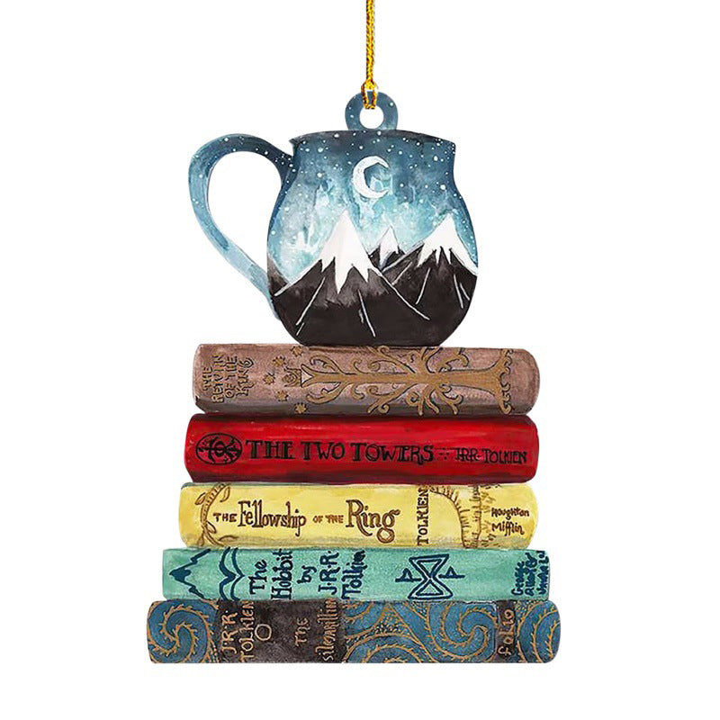 Bookshelf Creative Personalized Christmas Ornament