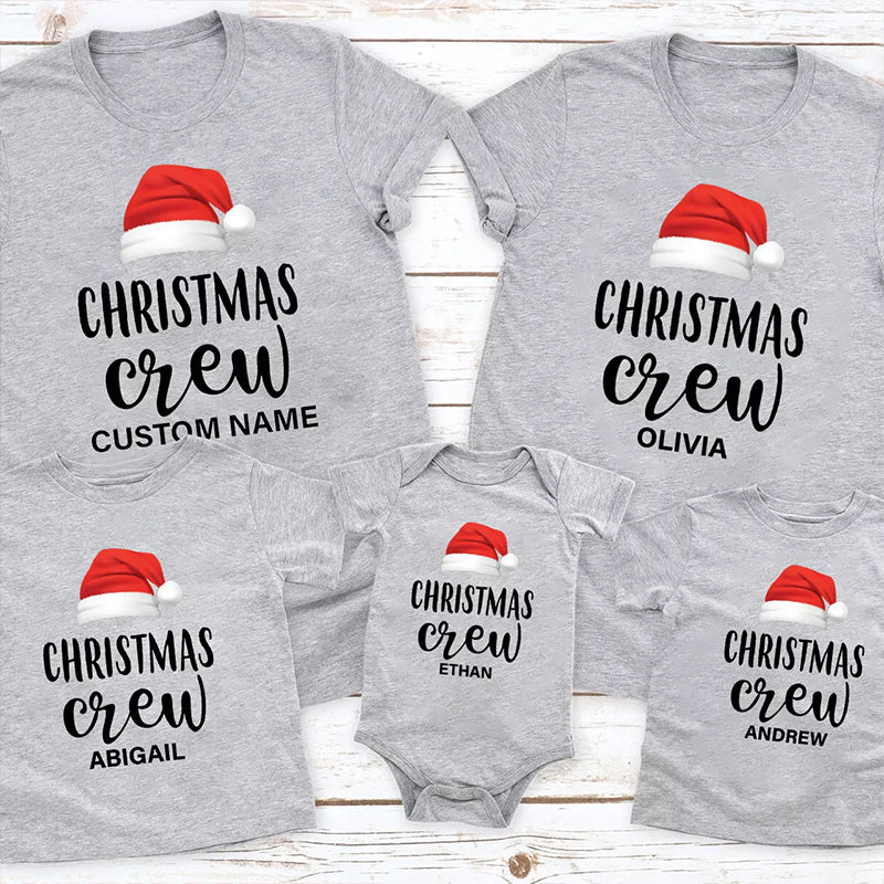 Christmas Crew Santa Family Shirts