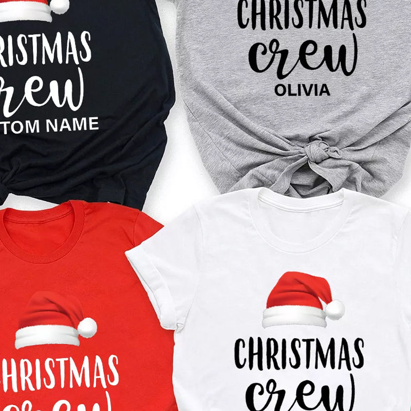 Christmas Crew Santa Family Shirts