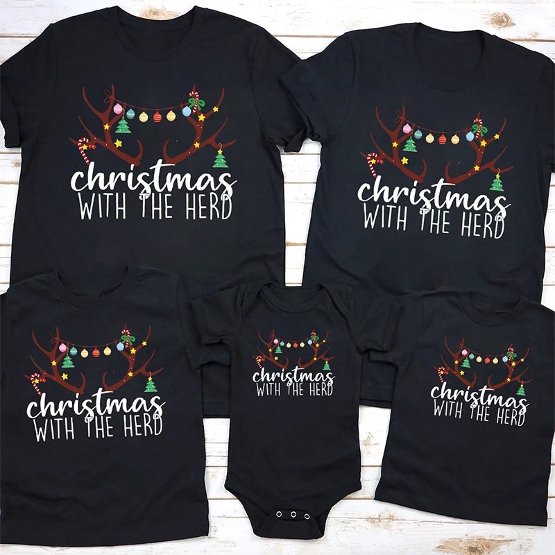 Christmas With The Herd Family Shirts
