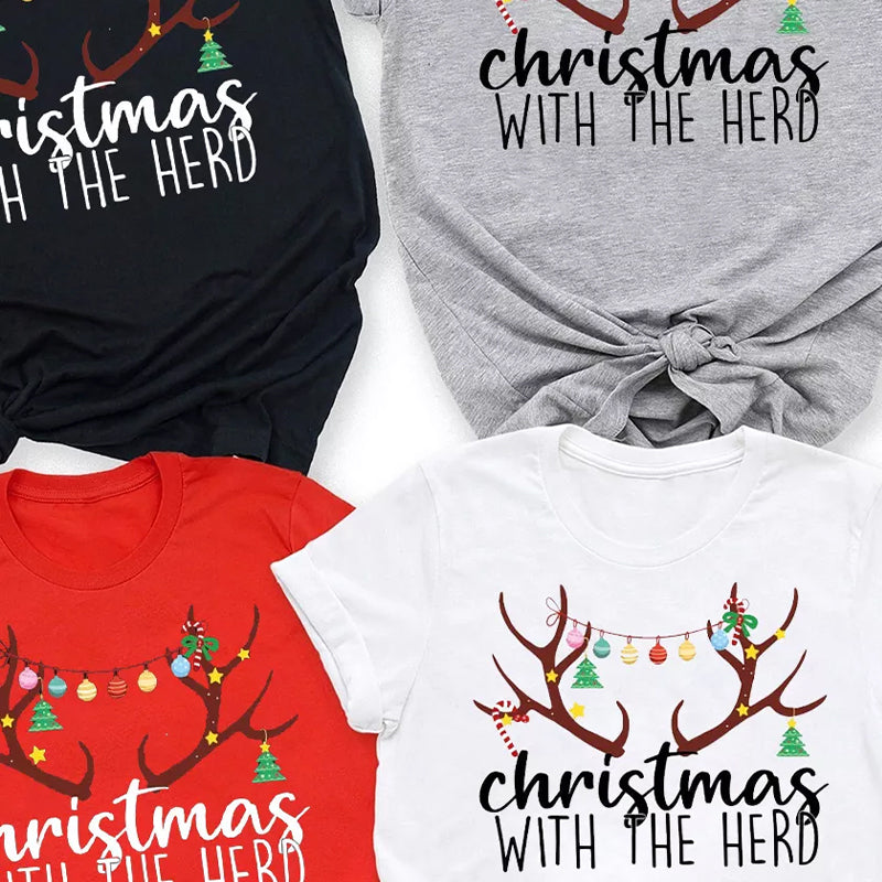 Christmas With The Herd Family Shirts