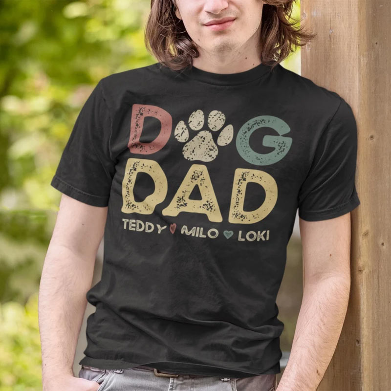 Custom Dog Shirt with Pet Names