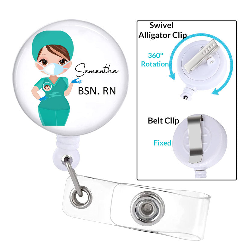 Custom Nurse Badge Reel