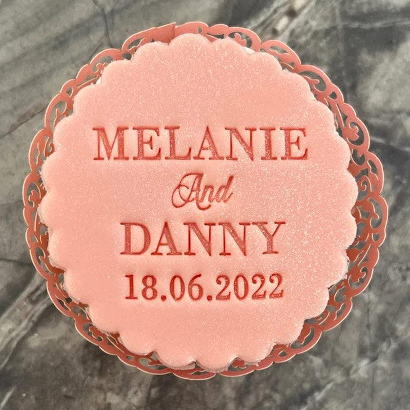 Custom Wedding Initials Or Names and Date Cookie Stamp