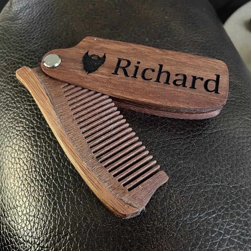 Custom Engraved Beard Comb