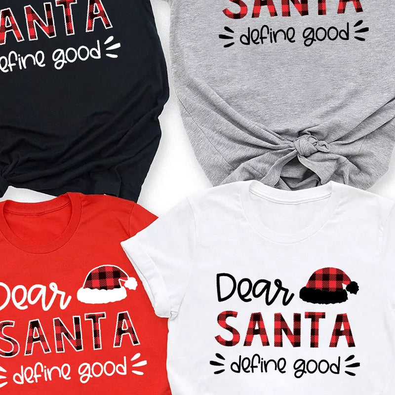 Dear Santa Hat Family Shirts