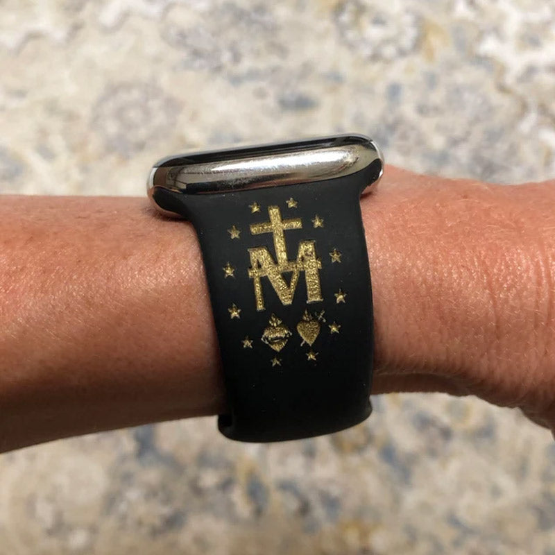 Mary Miraculous Medal Apple Watch Band