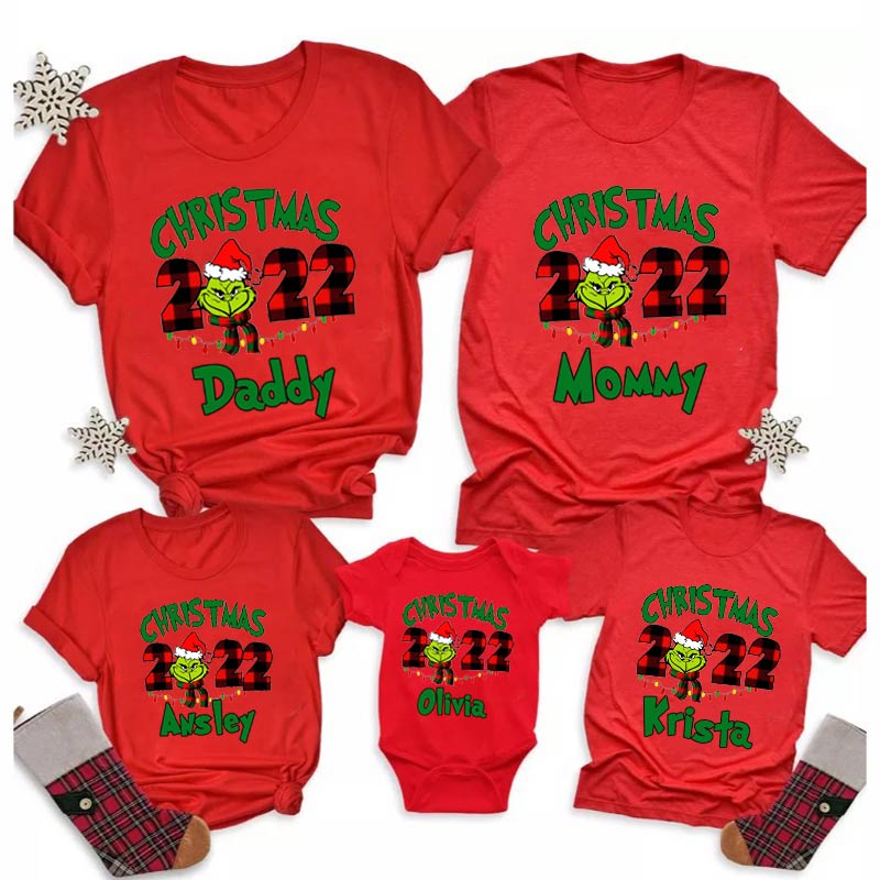 Personalized Christmas Matching Shirts Family Outfit