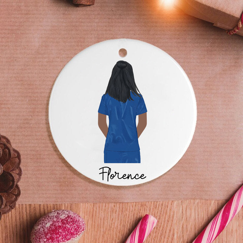 Personalized Christmas Ornament Nurse Gift