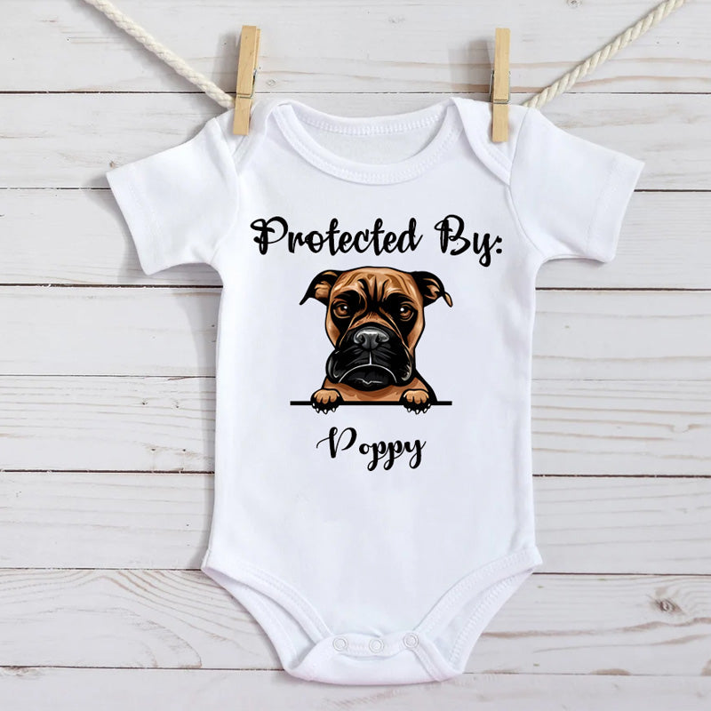 Personalized Dog Breed Baby Onesie
