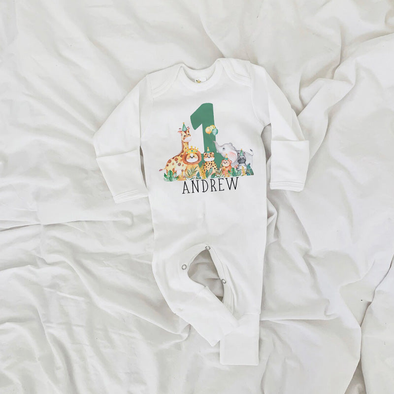 Personalized First Birthday Onesie for Boy or Girl