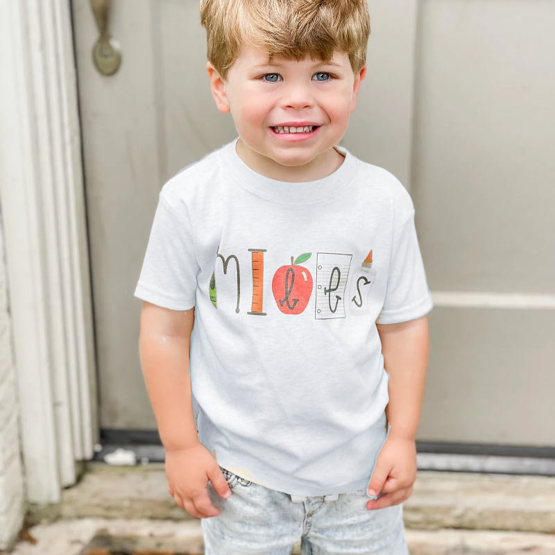 Personalized First Day Of School Shirt