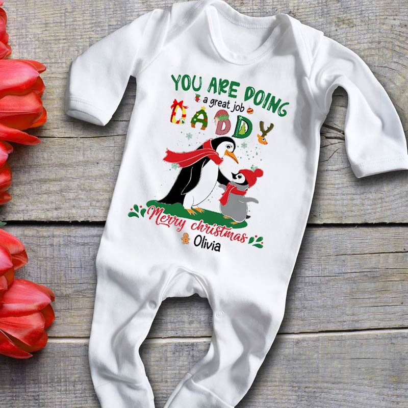 Personalized Gift For Daddy You Are Doing A Great Job Baby Onesie