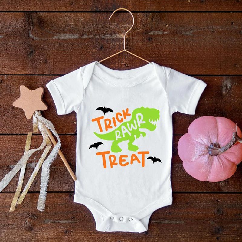 Personalized Halloween Trick Rawr Toddler Shirt