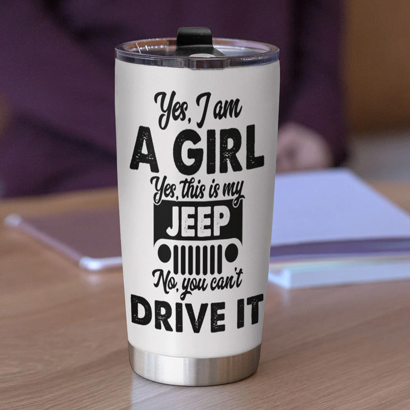 Personalized Jeep Girl Tumbler Cup