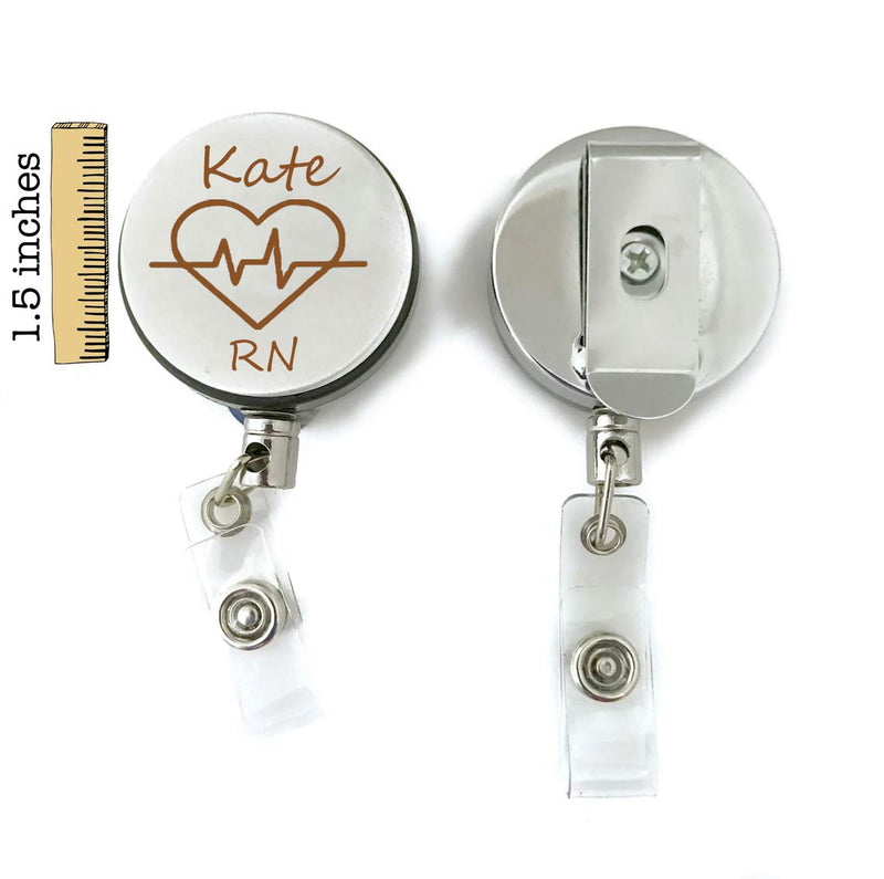 Personalized Nurse Gift Retractable ID Badge Holder