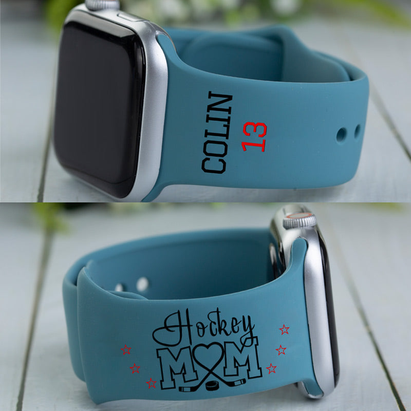 Personalized Silicone Bands Hockey Mom Watch Bands