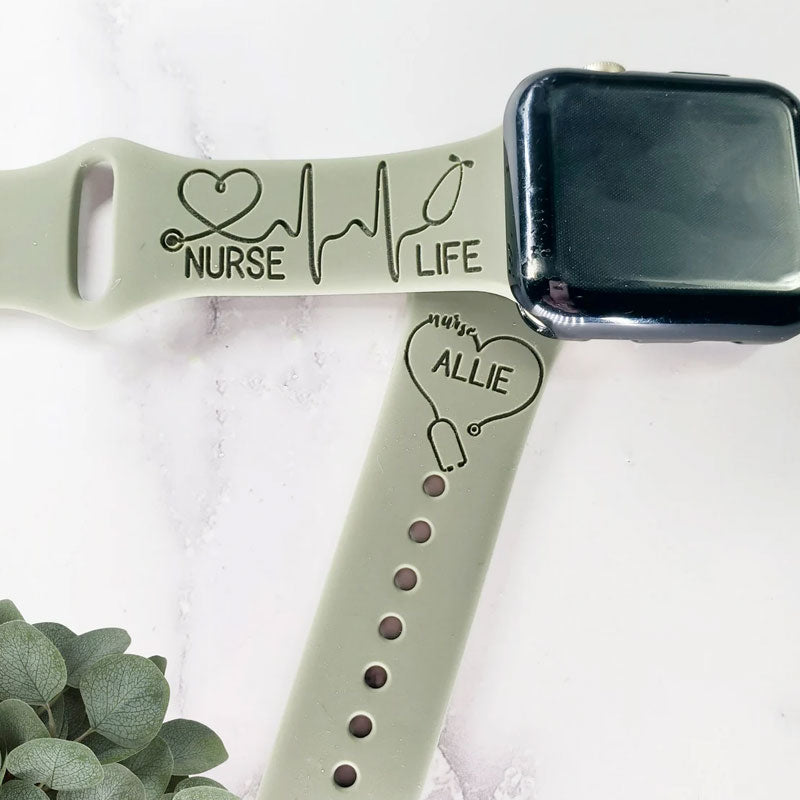 Personalized Silicone Bands Nurse Life Watch Bands-Presale