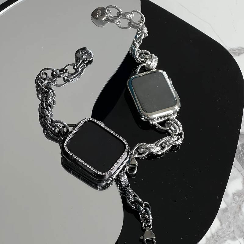 Personalized Stainless Steel Watch Bracelet for Apple