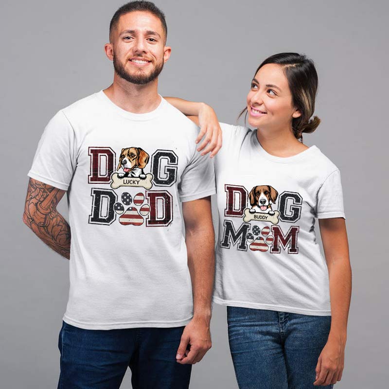 Personalized Unisex T-Shirt Gift for Dog Dad Or Mom