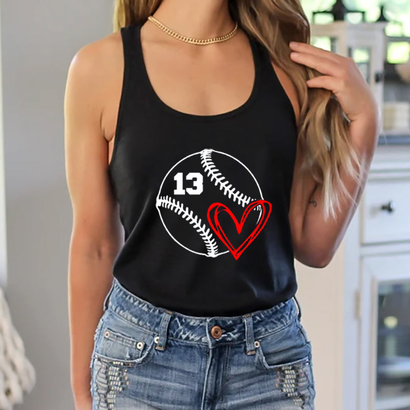 Personalized Baseball Tank Top with with Player's Name