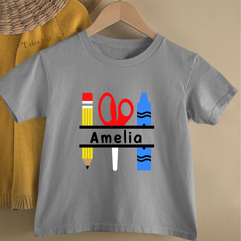 Personalized First Day of School Shirt for Boys and Girls