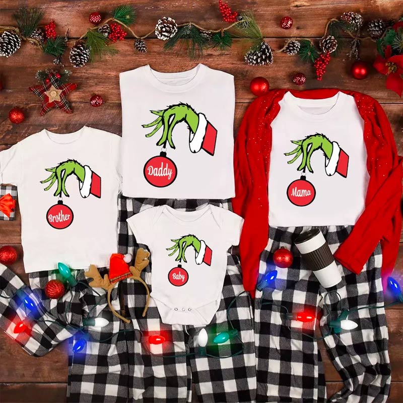 Red Bulb Family Matching Shirt Christmas Gift